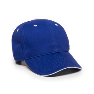 Brushed Twill Cap w/Sandwich Visor