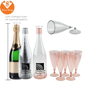 Bubbly Reusable Champagne Flutes Set