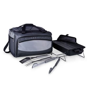 Buccaneer All-In-One BBQ Grill/Cooler/Tote w/Charcoal Grill & BBQ Tools
