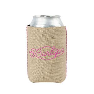 Burlap Neoprene Kolder Kaddy Coolie