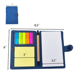 Button Type Kraft Paper Note Pad With Transparent Sticky Notes