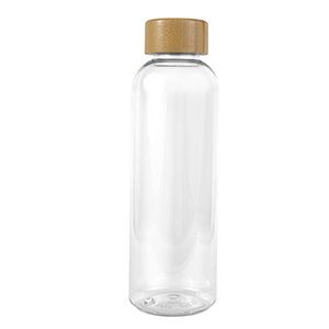 "CLEARLY" 22 oz Recycled RPET Bottle With Bamboo Cap