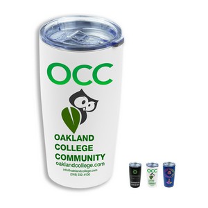 "COLUMBIA" 20 oz Powder Coated Double Wall Insulated Stainless Steel Tumbler (OVERSEAS)