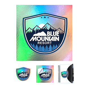 "CUSTOMCUTâ„¢" 16.1 sq inch to 25 sq inch Full Color Custom Shape Removable Vinyl Stickers in Singles