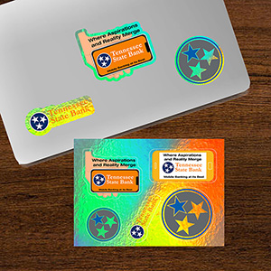 "CUSTOMCUTâ„¢" 5" x 7" Full Color Custom Shape Removable Vinyl Sticker Sheets