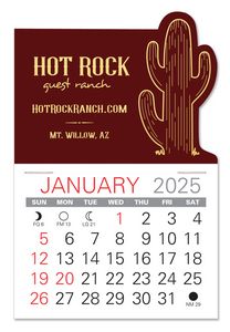 Cactus Shape Value Stick Adhesive Calendar