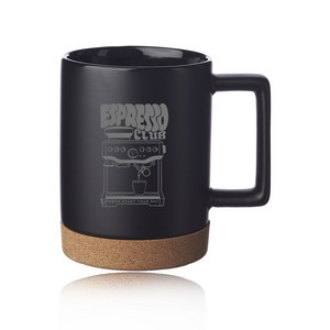 Caldwell 15 oz. Cork Base Ceramic Mugs