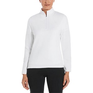 Callaway Diamond Quilted Fleece 1/4-Zip Ladies Pullover