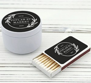 Candle with Boxed Matches Set