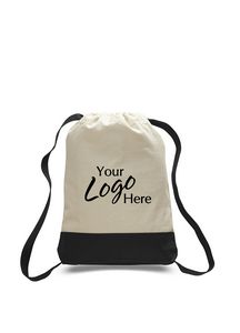 Canvas 2 Tone Sport Backpack (14"x18"x2")