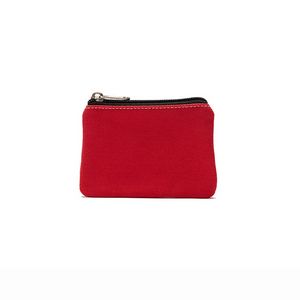 Canvas Coin Purse w/Zipper
