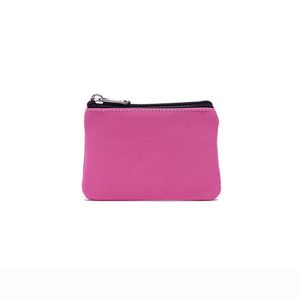 Canvas Coin Purse w/Zipper