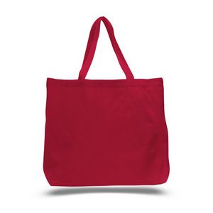 Canvas Jumbo Tote Bag w/5" Gusset (20"x15"x5")