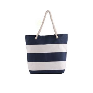 Canvas Tote Beach Bag With Rope Handle