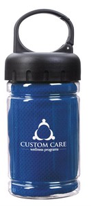 Carabiner Bottle with Cooling Towel