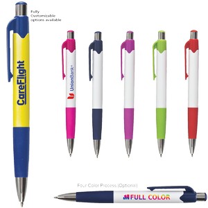 Carnival Gripper Pen With Colored Accents