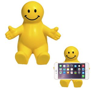 Cartoon Smiley Cell Phone Holder Stress Reliever