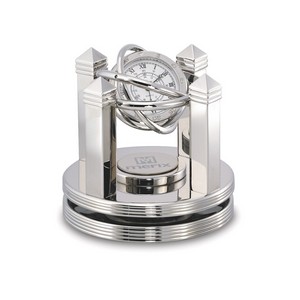 Celestial Silver Gimbal Clock