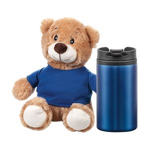 Chester Teddy Bear/Tumbler Gift Set