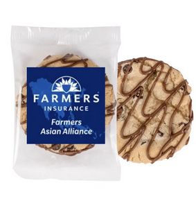 Chocolate Drizzled Single Cookie