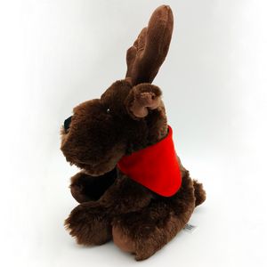 Christmas 8" Brown Plush Moose