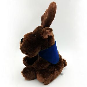 Christmas 8" Brown Plush Moose