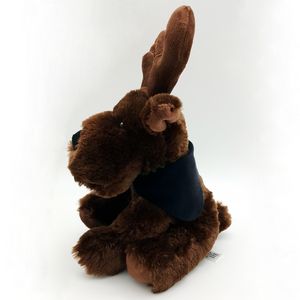 Christmas 8" Brown Plush Moose