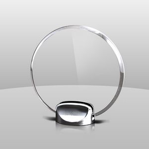 Chrome Metal Base Award (5"x5"x2")