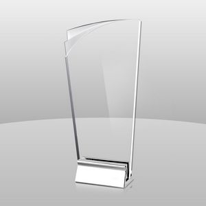 Chrome Metal Base Award (8"x5"x2")