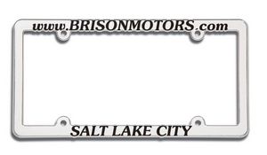 Chrome Plated Plastic License Frame