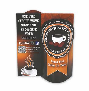 Circle 3-D Wave Table Tent