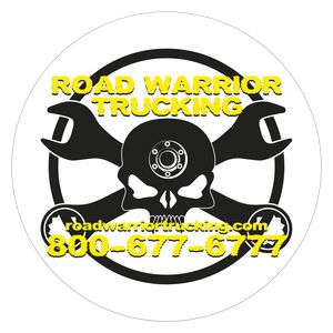 Circle Sticker | 6" dia. | White Vinyl | Permanent Adh Back | Screen