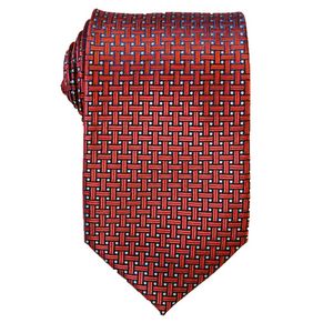 Classic Grid Red Tie