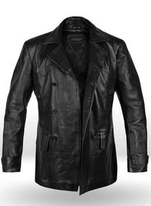 Classic Leather Trench Coat
