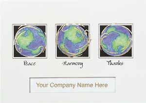Classic-Peace Harmony Window Holiday Greeting Card