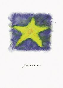 Classic-Yellow Star Holiday Greeting Card