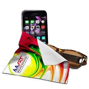 "CleanScreen Full Color" - 6" x 6" Full Color Sublimation RPET Recycled Polyester MicrofiberCleaning