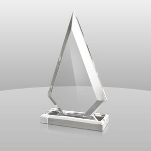 Clear Arrowhead Award (7 3/4"x4"x2")