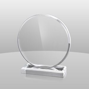 Clear Circle Award (8"x7 1/4"x2")