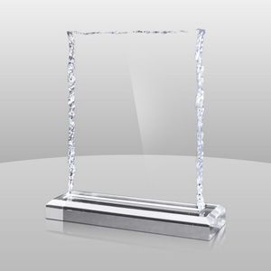 Clear Cracked Ice Award (5 3/4"x5"x2")
