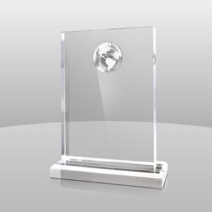 Clear Globe Award (7"x5"x2")