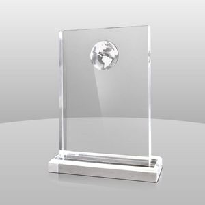 Clear Globe Award (9"x7"x2")