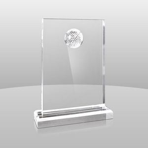Clear Golfer Award (9"x7"x2")