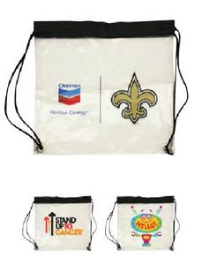 Clear PVC Drawstring Bag
