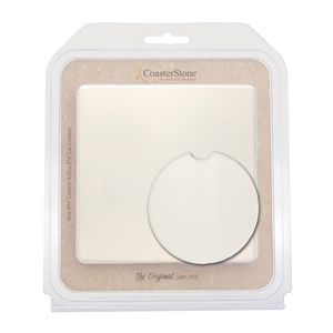 CoasterStone Absorbent Coaster/Car Coaster Combo Pack - Square
