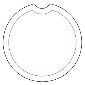 CoasterStone Absorbent Stone Car Coaster - Single (2 5/8")
