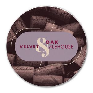 CoasterStone Round Absorbent Stone Coaster - Single (4")-Bulk