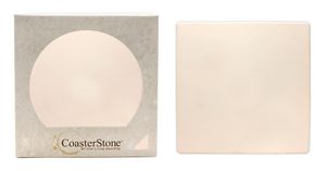 CoasterStone Square Absorbent Stone Coaster - 2 Pack (4 1/4"x4 1/4")