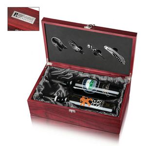 Cobourg Wine Box - Black Satin