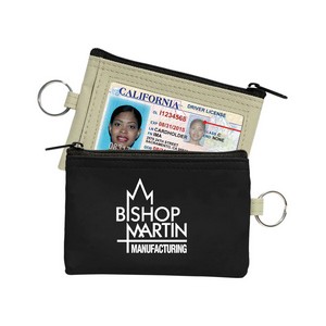 Coin Pouch W/Id Window & Split Ring